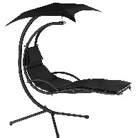silla tumbona colgante tektake 800699 color negro tektake